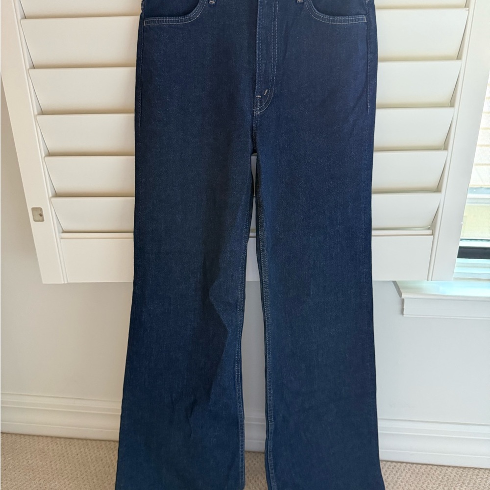 MOTHER Dark Blue Flare Jeans